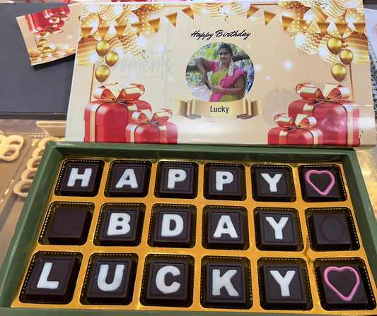 Name customisation box big size chocolate box